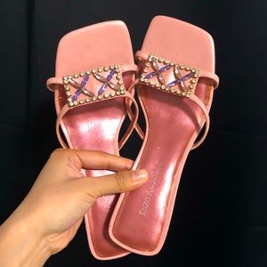 Pink Y2K Square Toe Enzo Angiolini Heels